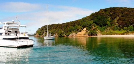 Boat charter experience at Eagles Nest, Russell, Bay of Islands, New Zealand