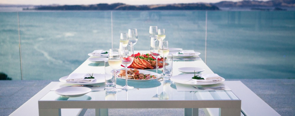 Fine dining food at Eagles Nest, Russell, Bay of Islands, New Zealand
